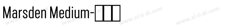 Marsden Medium字体转换